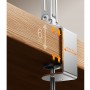 Suport telefon , braț mecanic cu 2 segmente,rotire 360° / bază integrată, Alb