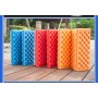 Pernuță pliabilă din spumă XPE, impermeabilă, portocalie, 28×39 cm – pentru camping, picnic, drumeții