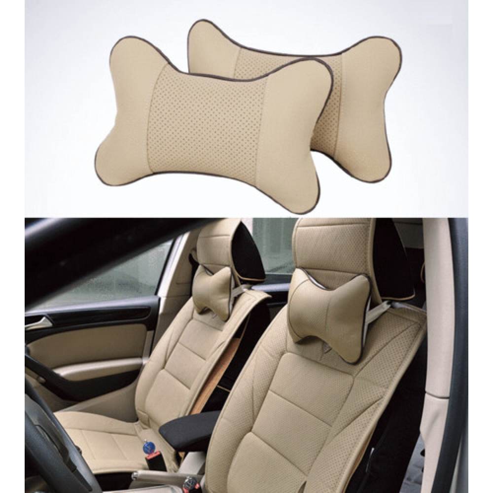 Set 2 buc Perna tetiera auto, pentru sustinere gat din piele, Cu fermoar, Rezistent la uzura, Respirabil, Usor de instalat si curatat, 24cm x 14 cm, ecologica, Bej Set 2 buc Perna tetiera auto, pentru sustinere gat din piele, Cu fermoar, Rezistent la uzura, Respirabil, Usor de instalat si curatat, 24cm x 14 cm, ecologica, Bej
