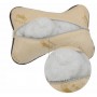 Set 2 buc Perna tetiera auto, pentru sustinere gat din piele, Cu fermoar, Rezistent la uzura, Respirabil, Usor de instalat si curatat, 24cm x 14 cm, ecologica, Bej Set 2 buc Perna tetiera auto, pentru sustinere gat din piele, Cu fermoar, Rezistent la uzura, Respirabil, Usor de instalat si curatat, 24cm x 14 cm, ecologica, Bej