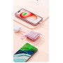 Powerbank universal 20.000 mAh cu cablu integrat, două ieșiri (Type-C și Lightning) și port unic de încărcare Type-C. Roz Powerbank universal 20.000 mAh cu cablu integrat, două ieșiri (Type-C și Lightning) și port unic de încărcare Type-C. Roz