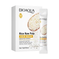Mască de îngrijire a părului cu extract de orez – pentru netezire și efect anti-frizz, BIOAOUA , 20 bucati x 10g.