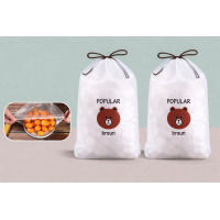 Set 2 pungi de protecție alimentară, elastice, transparente, dimensiune universală, 180 bucăți