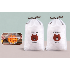 Set 2 pungi de protecție alimentară, elastice, transparente, dimensiune universală, 180 bucăți