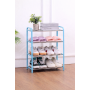 Pantofar tip raft, 4 nivele, Albastru deschis, Pentru Incaltaminte,  60*43*19 cm