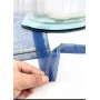 Bandă termoactivă pentru tivire cu fierul,  2,5 cm x 5 m– Repară, scurtează și fixează fără ac, fără a coase, Albastru.