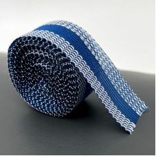 Bandă termoactivă pentru tivire cu fierul,  2,5 cm x 5 m– Repară, scurtează și fixează fără ac, fără a coase, Albastru.