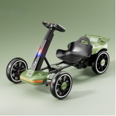 Kart electric pentru copii, 12V, cu telecomandă, lumini și sunete, 8 km/h, vârstă 2-6  ani, Verde