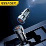 Încărcător auto Essager 54W, Type-С+ USB-A, QC 3.0– Rapid, Compact, Sigur și cu Dublă Conectivitate, Negru.