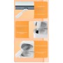 Kit de curatare 5 in 1, Portabil, pentru  dispozitive electronice, ABS, 2.5 x 4.5 cm, Alb