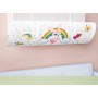 Deflector de aer reglabil pentru aer condiționat, din plastic, 40–82,2 cm,  alb cu model