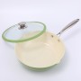 Tigaie WOK din otel inoxidabil cu invelis antiaderent, cu capac, 28 cm, 3.5l