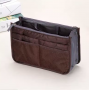 Geanta pentru organizarea bagajului, 26x15x8 cm – compact, practic și impermeabil. Maro.