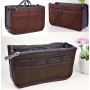Geanta pentru organizarea bagajului, 26x15x8 cm – compact, practic și impermeabil. Maro.