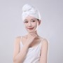 Set 10 prosoape-turban de unică folosință pentru uscarea părului – bumbac, 65×25 cm, alb