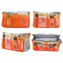 Geanta pentru organizarea bagajului, 26x15x8 cm – compact, practic și impermeabil. Portocaliu.