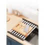 Suport pliabil din oțel inoxidabil și silicon pentru chiuvetă – 55 x 32,5 cm, rezistent și multifuncțional