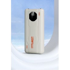 Powerbank 20000mAh, 4 x USB, Încărcare Rapidă 22.5W, QC3.0, Cu LED-uri, Roz pal