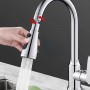Cap de robinet rotativ 360° cu 2 moduri jet/stropi și buton de oprire apă – economisire 30–50%, cupru + ABS, instalare rapidă. Argintiu Cap de robinet rotativ 360° cu 2 moduri jet/stropi și buton de oprire apă – economisire 30–50%, cupru + ABS, instalare rapidă. Argintiu