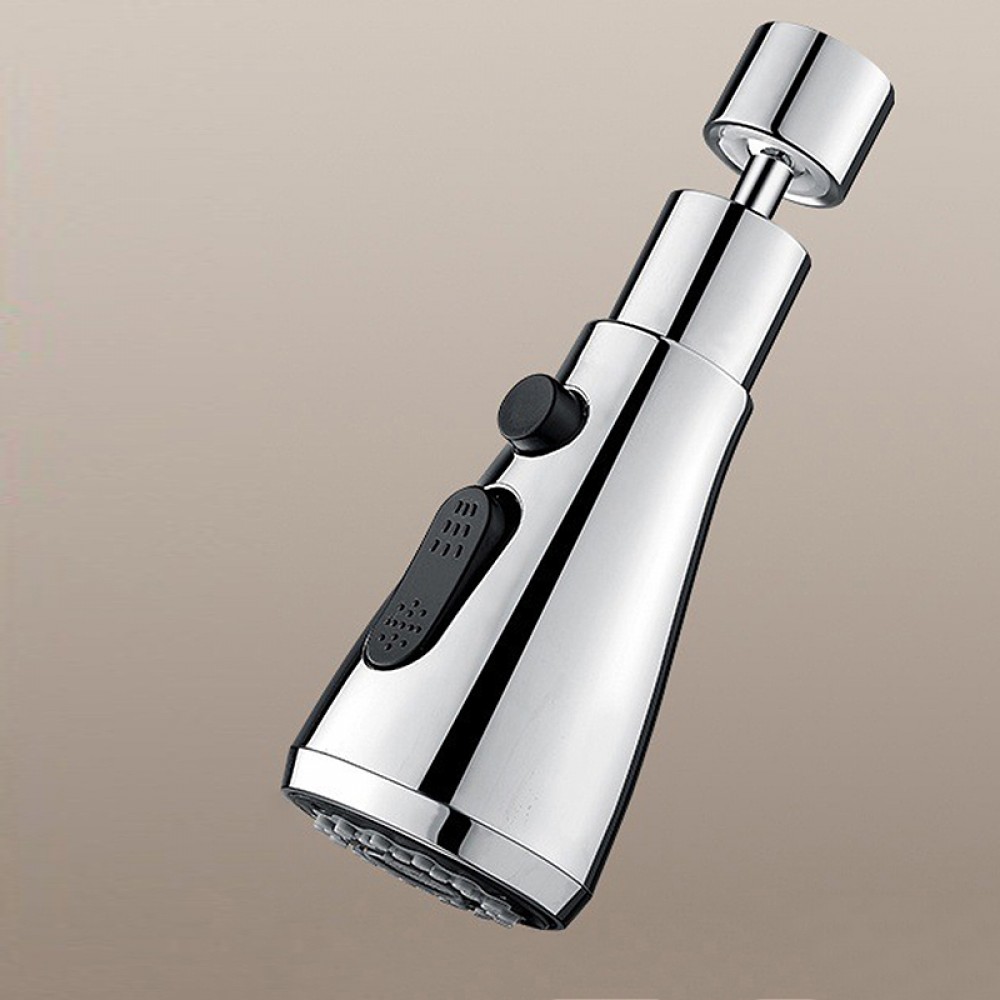 Cap de robinet rotativ 360° cu 2 moduri jet/stropi și buton de oprire apă – economisire 30–50%, cupru + ABS, instalare rapidă. Argintiu Cap de robinet rotativ 360° cu 2 moduri jet/stropi și buton de oprire apă – economisire 30–50%, cupru + ABS, instalare rapidă. Argintiu