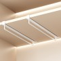 Set 2 suporturi verticale umerașe pentru dulap 30 cm  din oțel carbon, montaj fără găurire, economisire spațiu, alb.