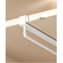 Set 2 suporturi verticale umerașe pentru dulap 30 cm  din oțel carbon, montaj fără găurire, economisire spațiu, alb.