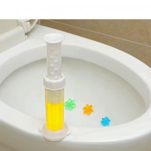 Odorizant gel toaleta, aplicare direct pe vasul de toaleta, curatare WC, 12 aplicatii, Lemon