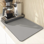 Covoras de uscare vesela si tacamuri, anti alunecare, uscare rapida covoras absorbant pentru bucatarie, 40x50 cm, Gri
