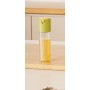Pulverizator și dozator de ulei 2 în 1 din sticlă și PVC, 300 ml, verde, pentru pulverizare și turnare precisă, ideal pentru ulei, oțet și condimente lichide