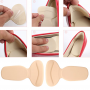 Set 3  perechi Branturi  cu pernite pentru pantofi, Protectie calcai, Prindere cu Adeziv, Bej