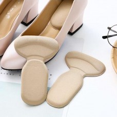 Set 3  perechi Branturi  cu pernite pentru pantofi, Protectie calcai, Prindere cu Adeziv, Bej