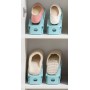 Set 2 bucati organizatoare pentru incaltaminte, inaltime ajustabila, plastic,menta
