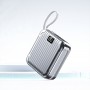 Powerbank compact 20.000 mAh – încape în buzunar, cabluri integrate Type-C & Lightning, încărcare rapidă 22,5W Powerbank compact 20.000 mAh – încape în buzunar, cabluri integrate Type-C & Lightning, încărcare rapidă 22,5W