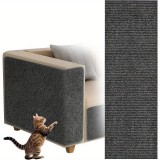 Covor de zgariat pentru pisici, protectie mobila, anti-zgarieturi, potrivit pentru diferite suprafete, material poliester, Gri inchis, 100*40cm