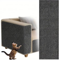 Covor de zgariat pentru pisici, protectie mobila, anti-zgarieturi, potrivit pentru diferite suprafete, material poliester, Negru, 100*40cm