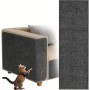 Covor de zgariat pentru pisici, protectie mobila, anti-zgarieturi, potrivit pentru diferite suprafete, material poliester, Negru, 100*40cm