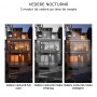 Camera de supraveghere dubla WIFI 6MP full HD, exterior/interior, 5X zoom comunicare bidirectionala GRI, Memorie de 64 GB
