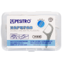 Set 2 cutii x 50 bucăți ață dentară Pesitro cu scobitoare, fir dublu ultra-rezistent, 100 bucăți