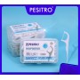 Set 2 cutii x 50 bucăți ață dentară Pesitro cu scobitoare, fir dublu ultra-rezistent, 100 bucăți