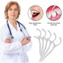 Set 2 cutii x 50 bucăți ață dentară Pesitro cu scobitoare, fir dublu ultra-rezistent, 100 bucăți