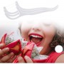 Set 2 cutii x 50 bucăți ață dentară Pesitro cu scobitoare, fir dublu ultra-rezistent, 100 bucăți