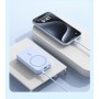 Powerbank MagSafe 10.000 mAh – încărcare wireless rapidă, suport integrat, compact și portabil. alb