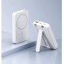 Powerbank MagSafe 10.000 mAh – încărcare wireless rapidă, suport integrat, compact și portabil. alb