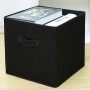 Cutie depozitare, pentru organizare eficienta casa, birou sau camera copiilor, textile, 28* 28* 28cm, Negru