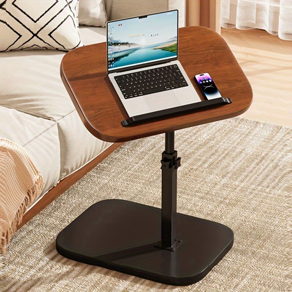 Măsuță de cafea reglabilă, 40 x 30 cm, cu blat rotativ 360° – Funcționalitate și stil într-un singur obiect. Nuc Măsuță de cafea reglabilă, 40 x 30 cm, cu blat rotativ 360° – Funcționalitate și stil într-un singur obiect. Nuc