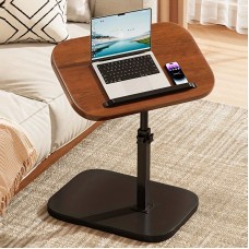 Măsuță de cafea reglabilă, 40 x 30 cm, cu blat rotativ 360° – Funcționalitate și stil într-un singur obiect. Nuc Măsuță de cafea reglabilă, 40 x 30 cm, cu blat rotativ 360° – Funcționalitate și stil într-un singur obiect. Nuc