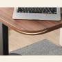 Măsuță de cafea reglabilă, 40 x 30 cm, cu blat rotativ 360° – Funcționalitate și stil într-un singur obiect. Nuc Măsuță de cafea reglabilă, 40 x 30 cm, cu blat rotativ 360° – Funcționalitate și stil într-un singur obiect. Nuc