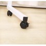 Masa laptop reglabila cu blat din  lemn, mini birou cu roti, ajustabila,  60*40 cm, Negru