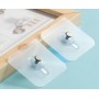 Set de 10 Carlige Autoadezive transparente, 6 cm x 6 cm – Fixare Ușoară Fără Deteriorarea Pereților