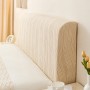 Husă Elastică pentru Tăblia Patului – Bej, 170-190 cm, Poliester, Protecție și Stil pentru Dormitor